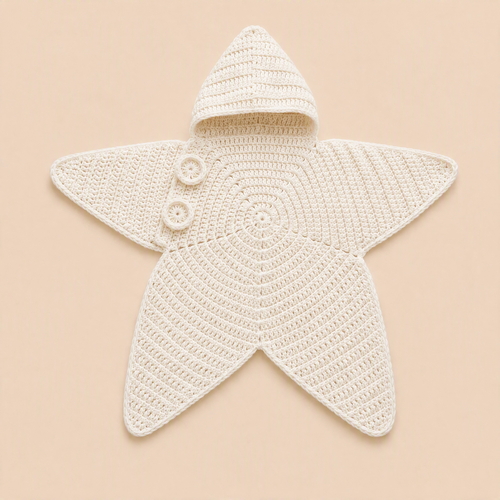 Cocon Bébé Étoile de Mer en Crochet